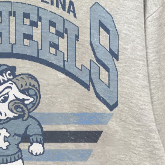 Throwback University of North Carolina Tar Heels Sweatshirt, NC Tar Heels Shirt - Picture 3 of 4